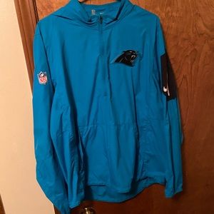 Mens Nike Carolina panthers pullover windbreaker size medium